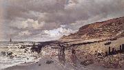 Claude Monet The Pointe de la Heve at Low Tide painting